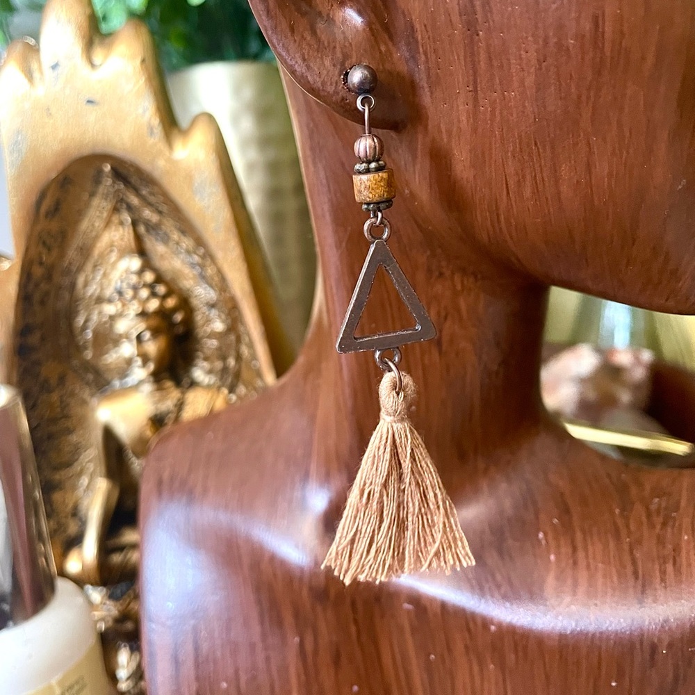 Bronze Fringe Earring